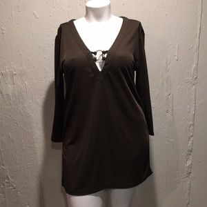 Jantzen • Brown 🏊‍♀️ Swim 🏖️ beach Coverup. Size L/XL